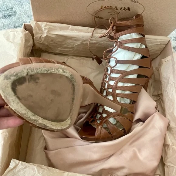 Prada - Strappy Heels - Picture 5 of 9